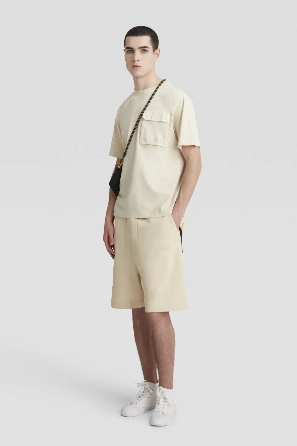 ciesse-outdoor-pantaloni-shorts-beige-baumwolle-kordelzug image 1