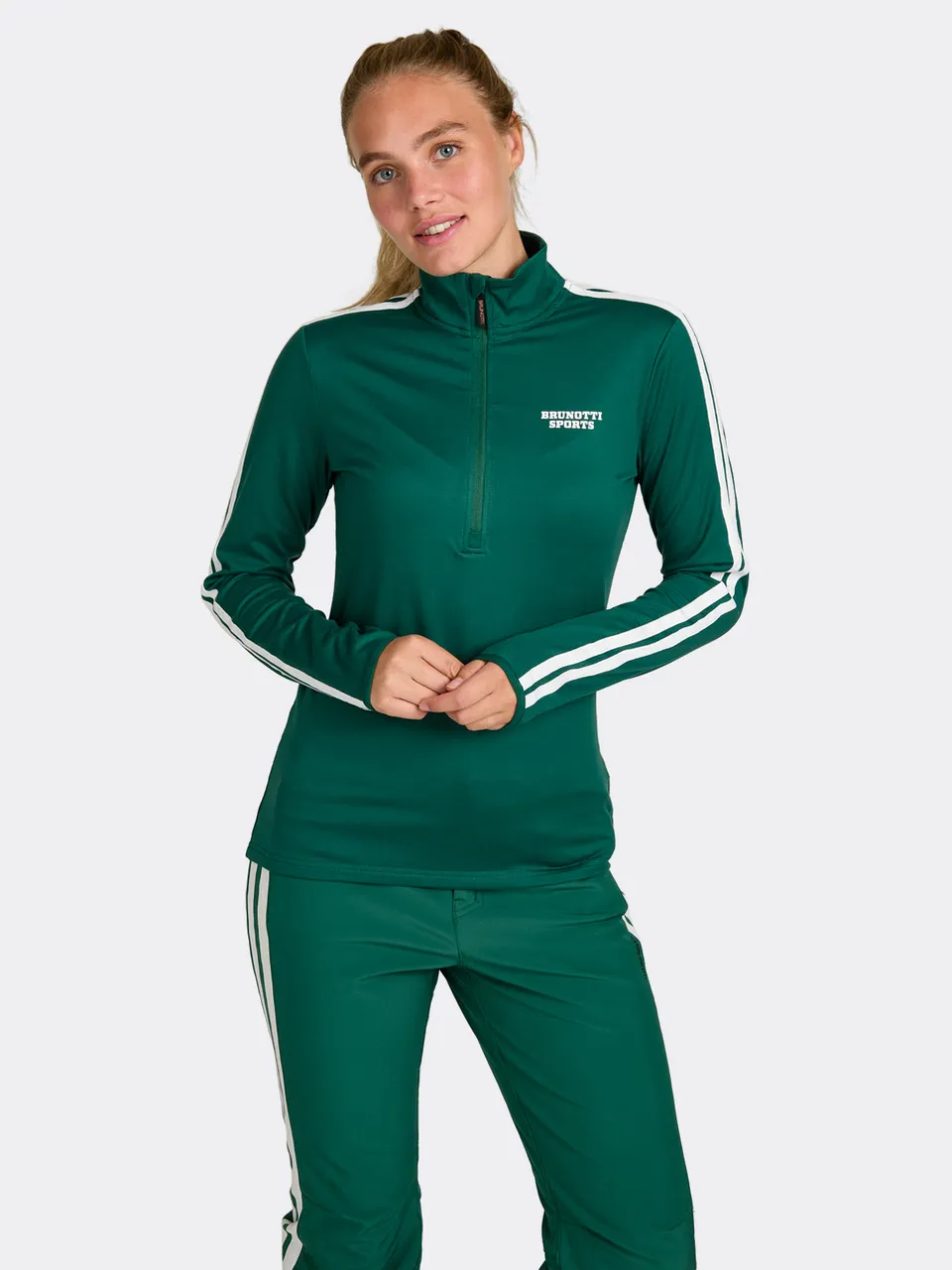 brunotti-rodia-damen-snow-fleece-hunter-green-slim image 1