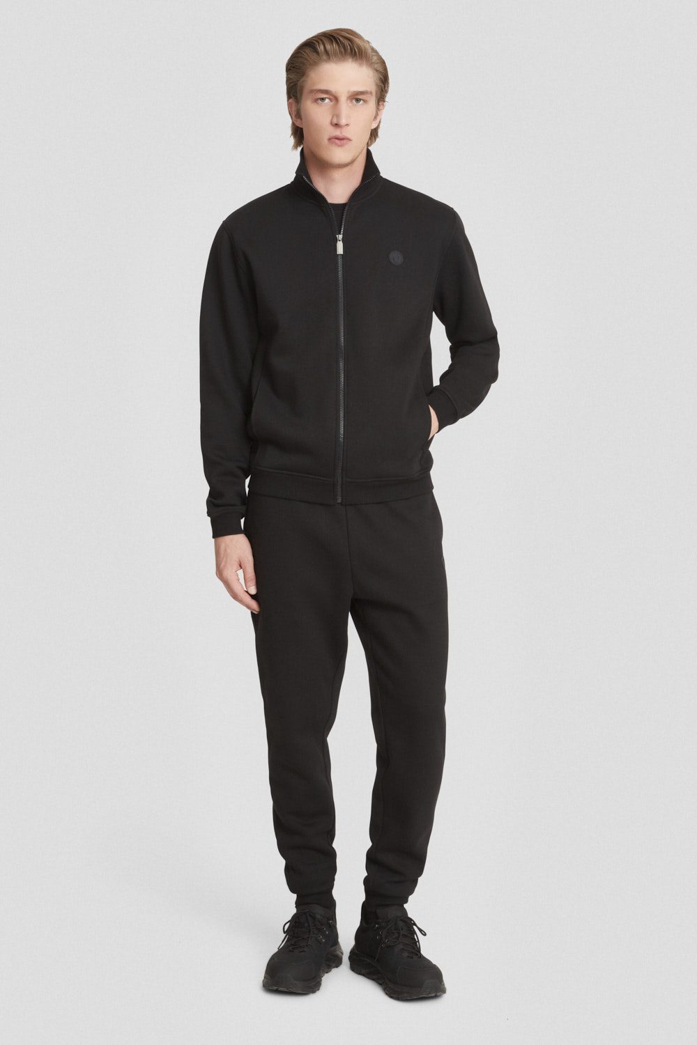 ciesse-outdoor-zip-hoodie-schwarz-baumwolle-unisex image 2