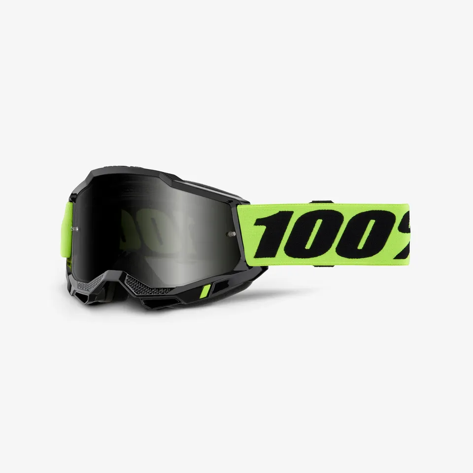 100-accuri-2-sand-motocrossbrille-neon-yellow-smoke image 1