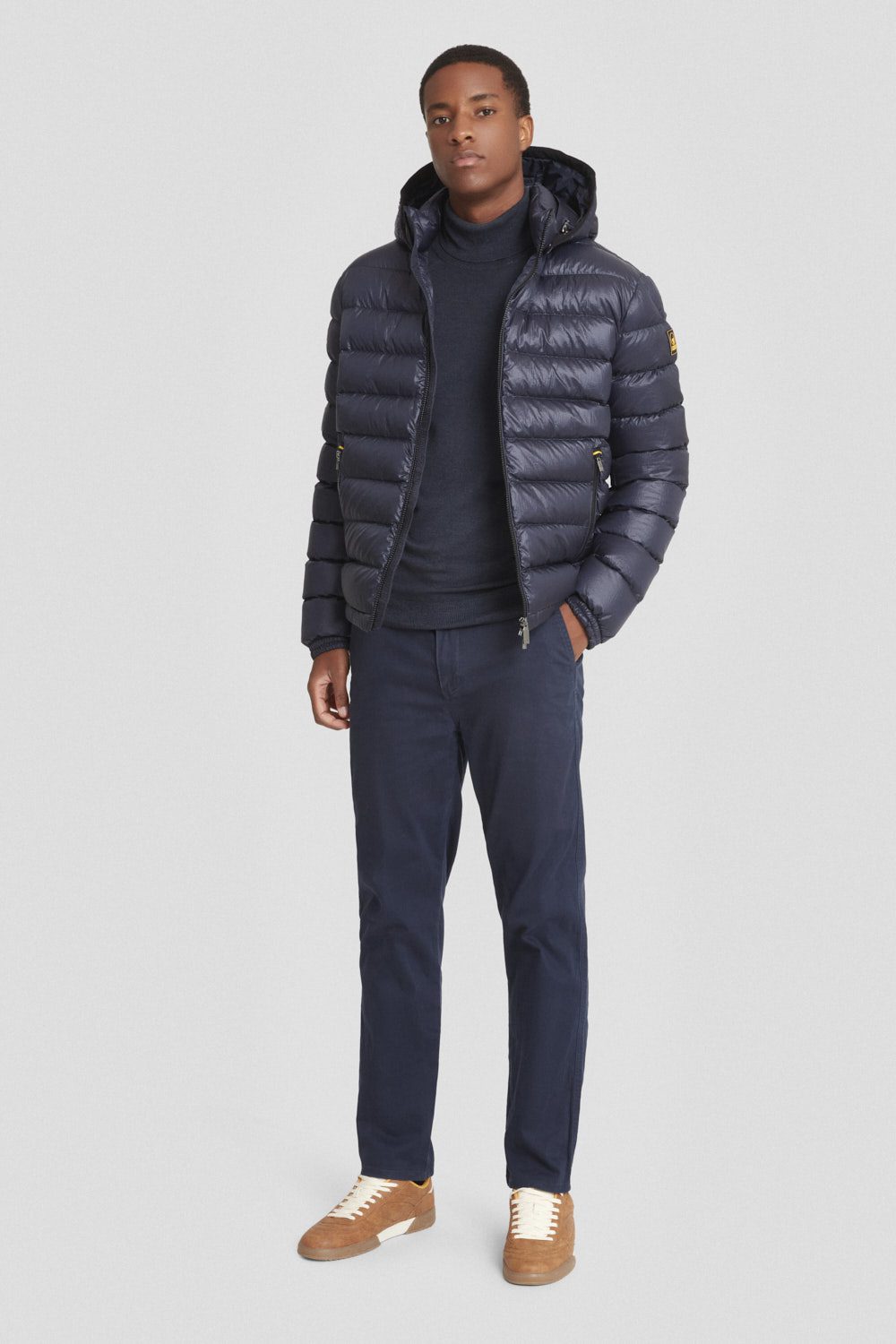ciesse-outdoor-piumini-daunenjacke-kurz-blau-abnehmbare-kapuze image 2