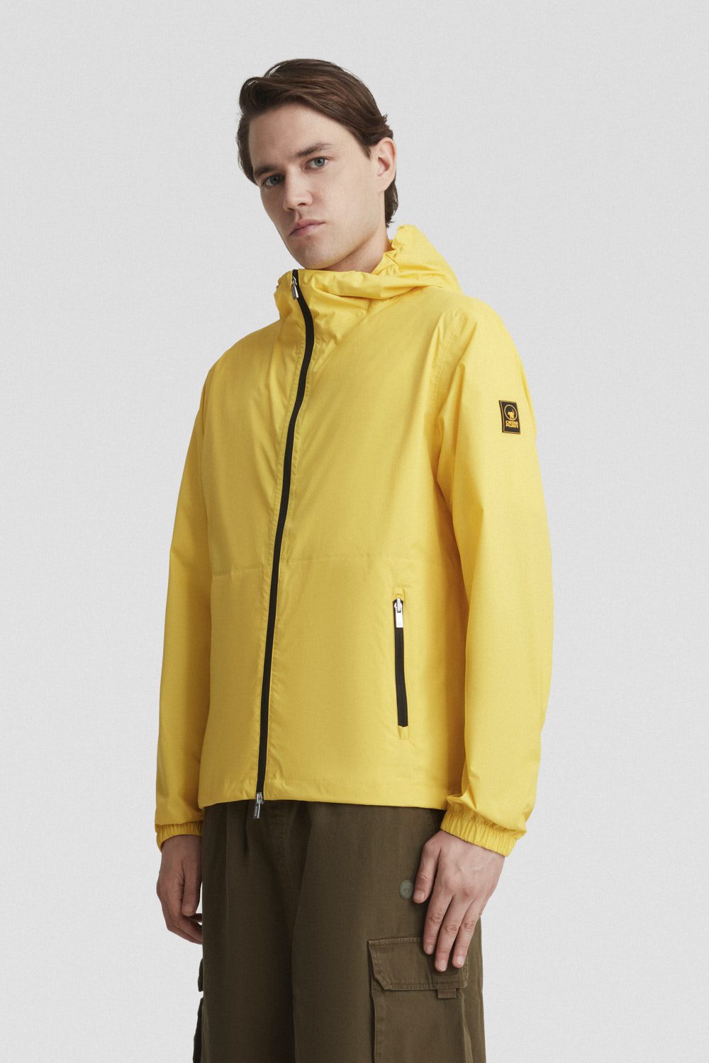 ciesse-outdoor-windbreaker-regenjacke-gelb-mit-kapuze image 2
