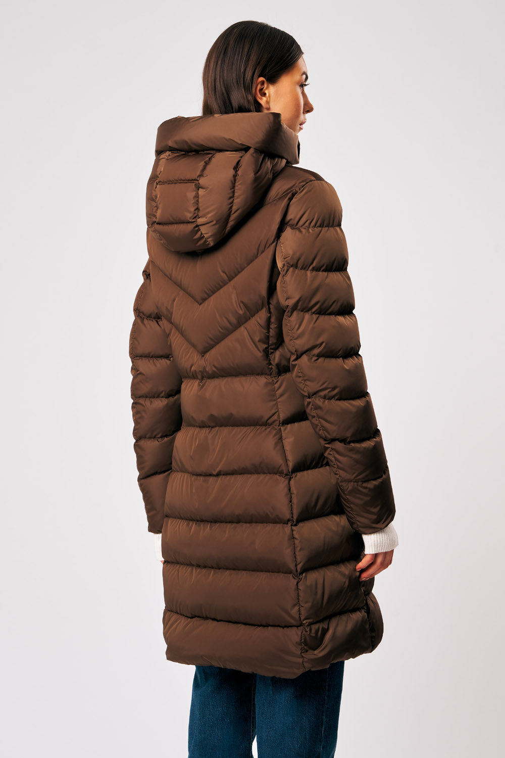 ciesse-outdoor-rebecca-daunenmantel-damen-braun-lang image 5