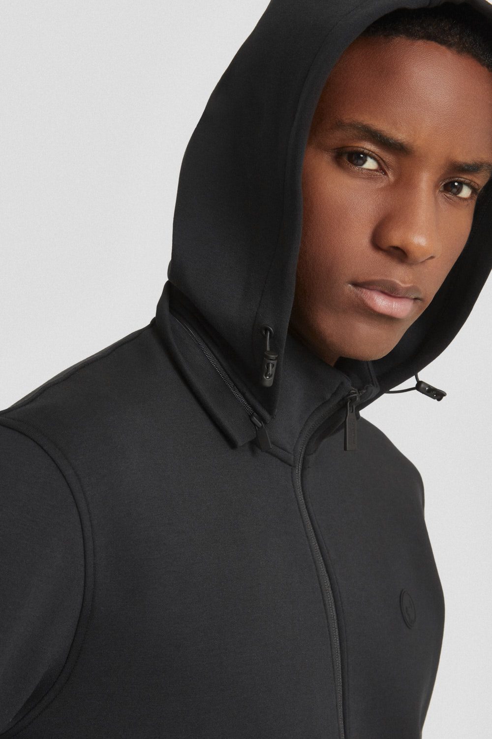 ciesse-outdoor-hoodie-schwarz-kapuze-abnehmbar-unisex-zip image 3