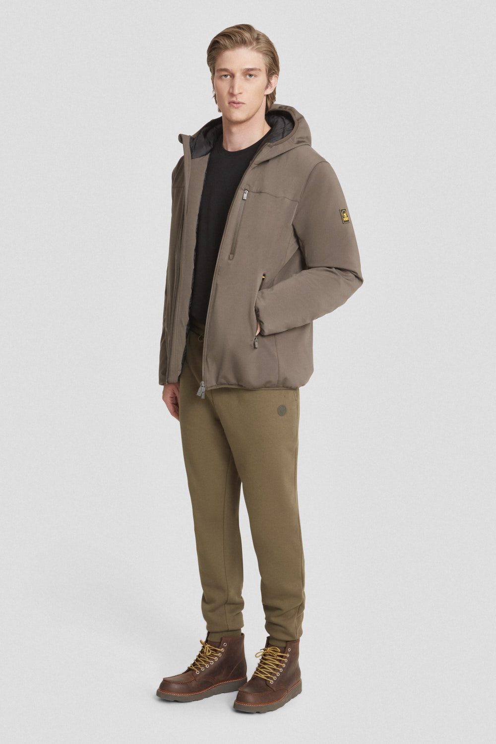 ciesse-outdoor-softshelljacke-braun-kapuze-regular image 1