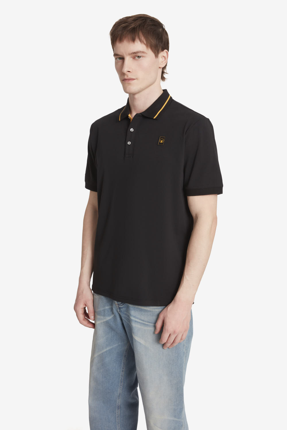 ciesse-outdoor-saxon-4-0-polo-herren-schwarz-baumwolle image 2