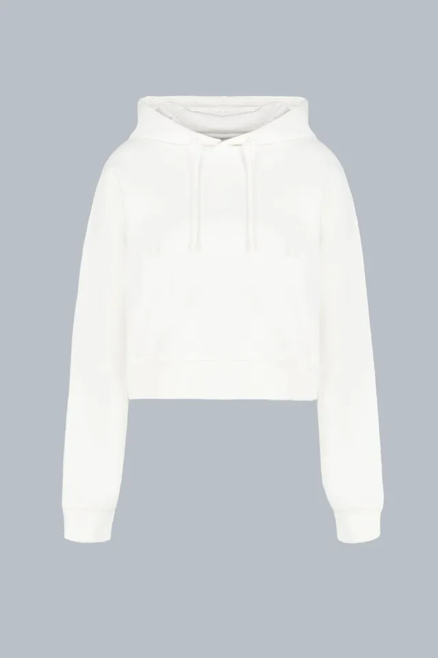 ciesse-outdoor-samar-crop-hoodie-damen-wei-oversize-baumwolle image 1