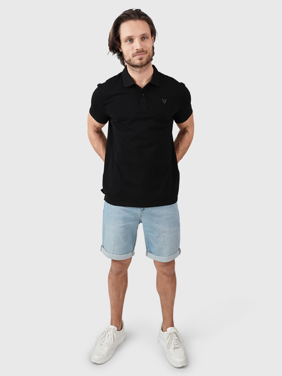 brunotti-frunot-ii-herren-polo-schwarz-baumwolle-pique image 2