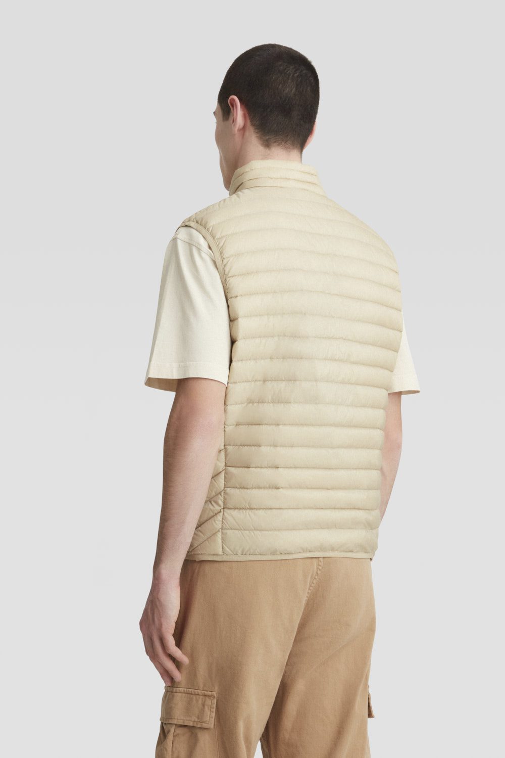 ciesse-outdoor-gilet-daunenweste-beige-echte-daunen-rmellos image 6