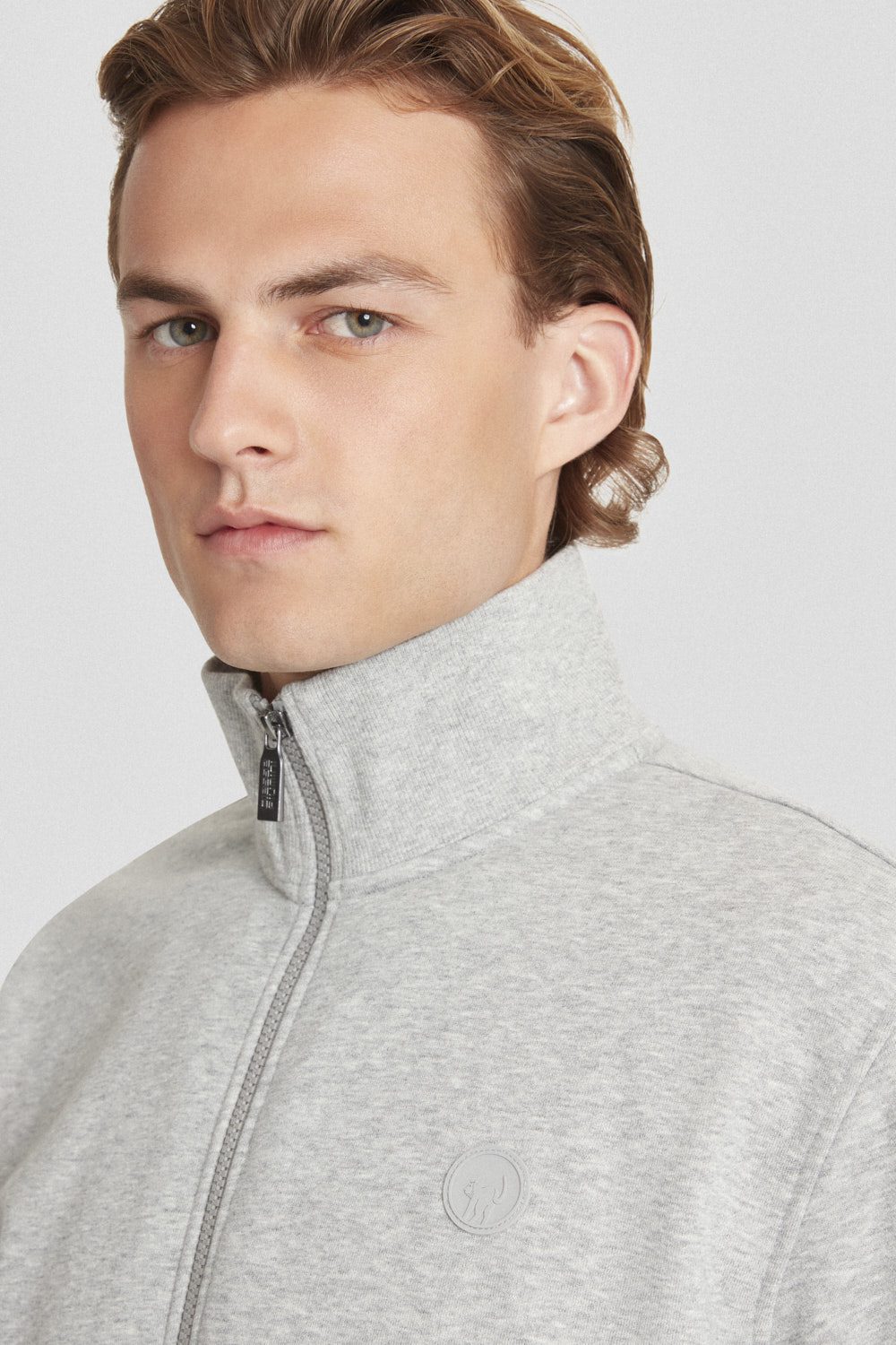 ciesse-outdoor-sweatjacke-herren-grau-baumwolle-mit-zip image 3