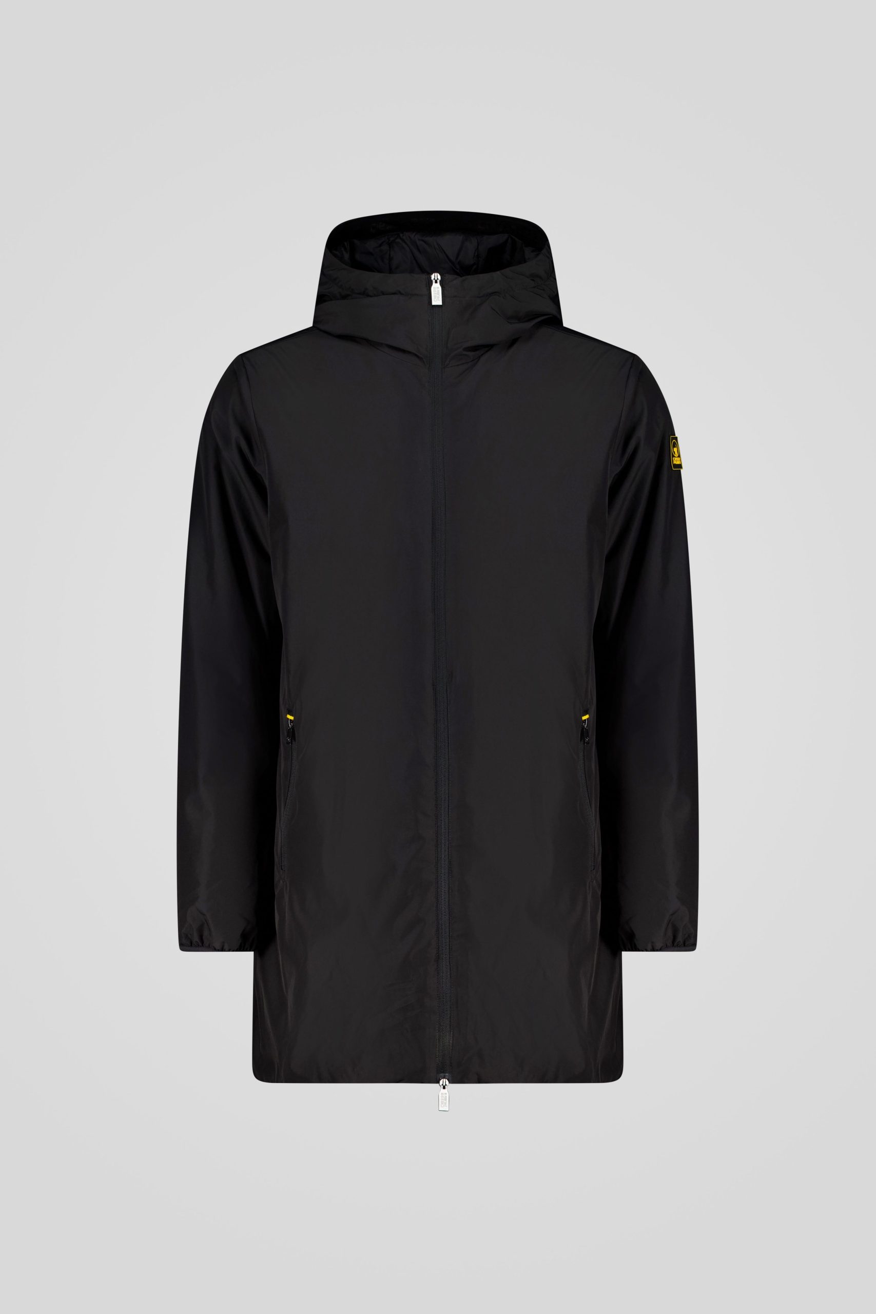 ciesse-outdoor-lange-winterjacke-schwarz-mit-kapuze-wattiert image 5