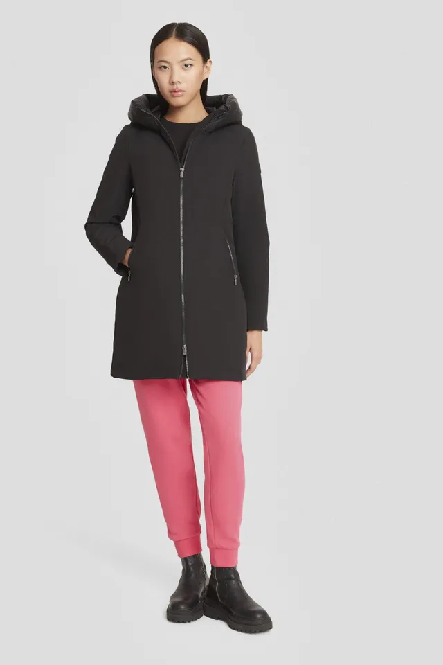 ciesse-winterjacke-softshell-daunen-schwarz-lang-slim image 1