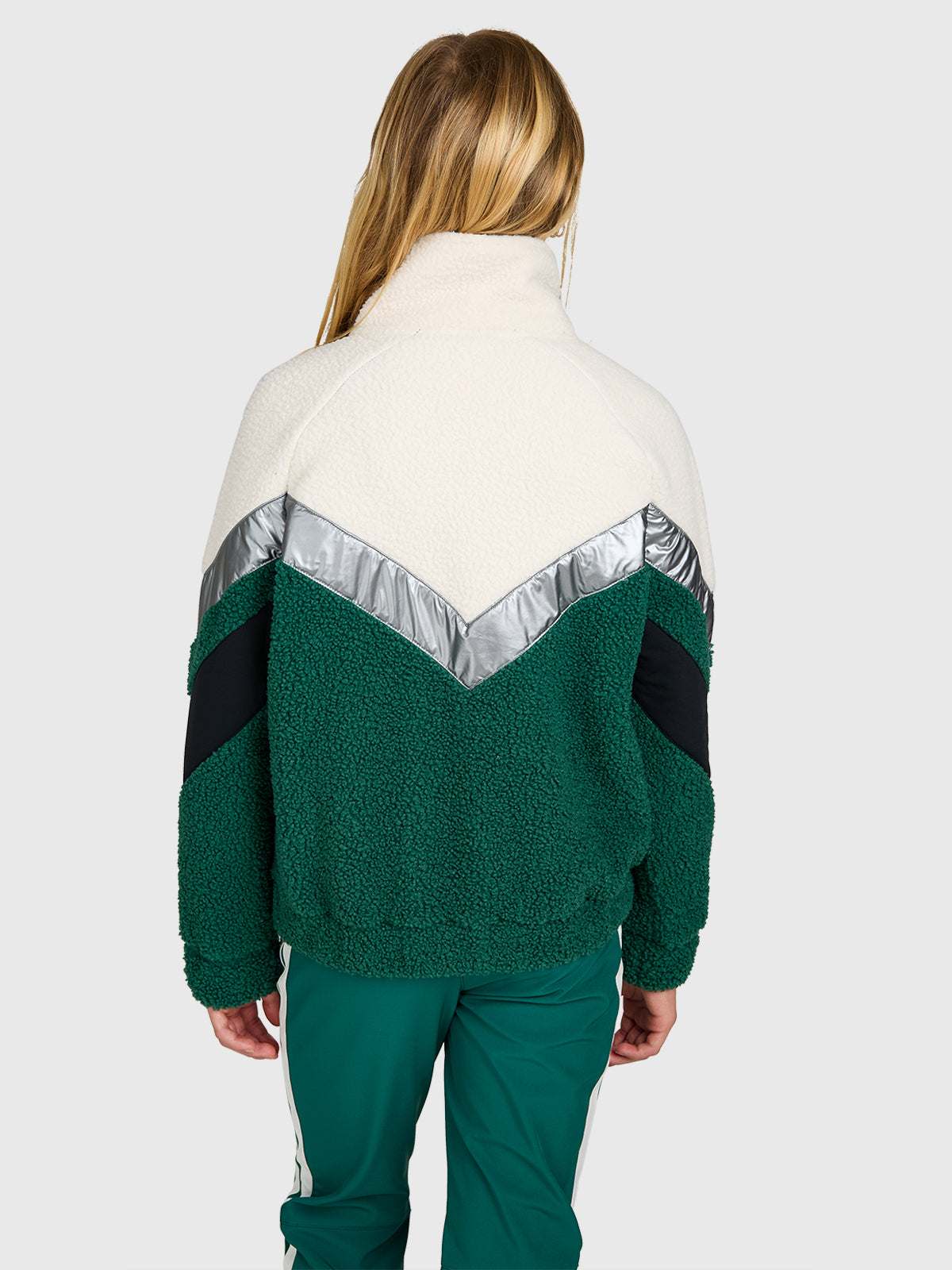 brunotti-sandy-m-dchen-fleecejacke-hunter-green-lockerer-schnitt image 2
