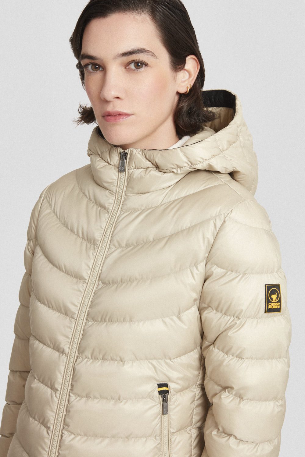 ciesse-outdoor-daunenjacke-braun-800fp-kapuze-leicht-dwr image 2