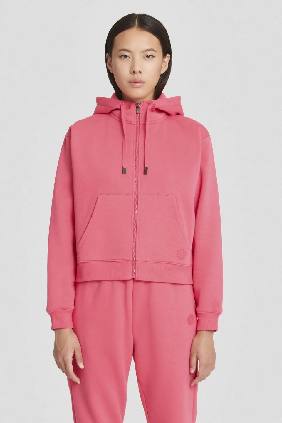 ciesse-outdoor-sweatjacke-fuchsia-kapuze-baumwolle image 1