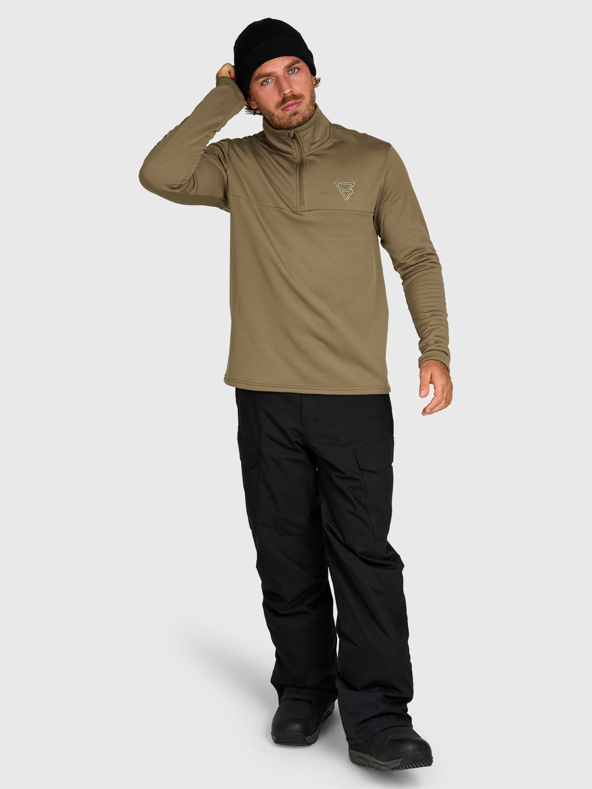 brunotti-daronst-herren-fleece-dusky-green-regular-fit image 5