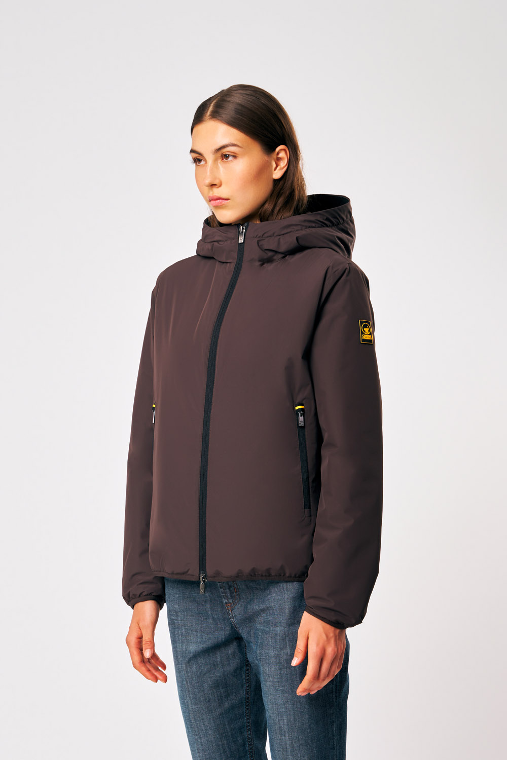 ciesse-outdoor-sofy-winterjacke-braun-damen-kapuze image 2