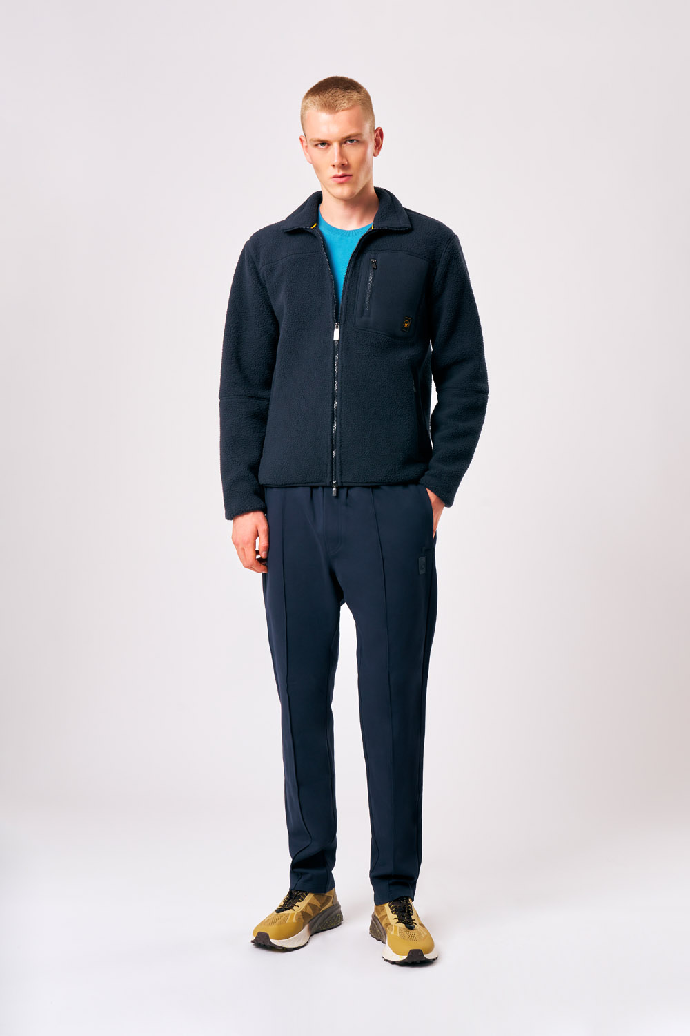 ciesse-outdoor-lionel-teddyjacke-blau-full-zip-herren-fleece image 2