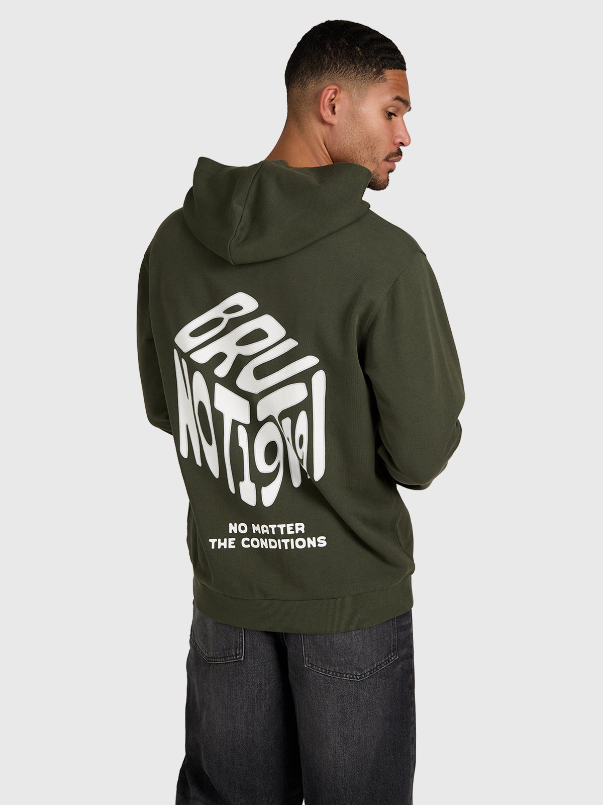brunotti-mynne-herren-hoodie-deep-green-baumwolle image 2